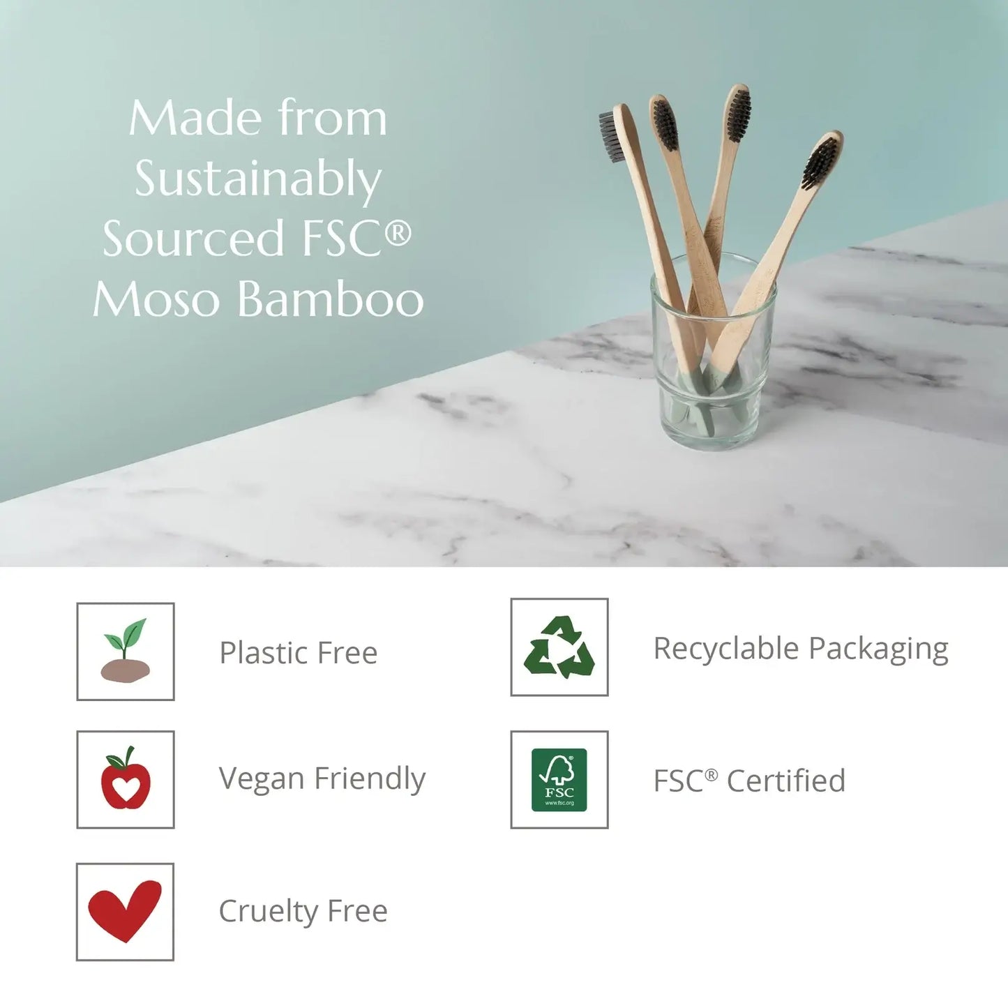 Bamboo Toothbrushes by Wild & Stone
