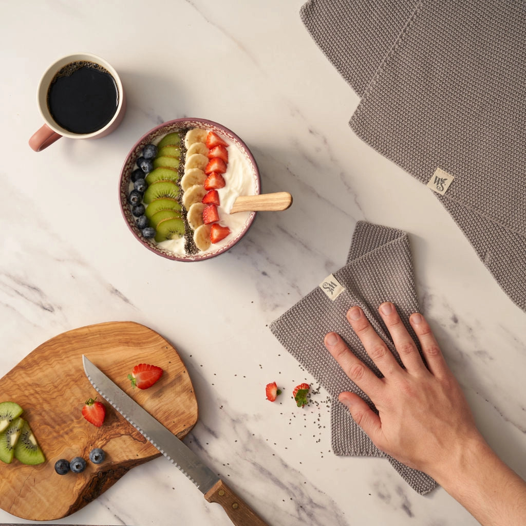 Dish Cloths - 100% Organic Cotton by Wild & Stone