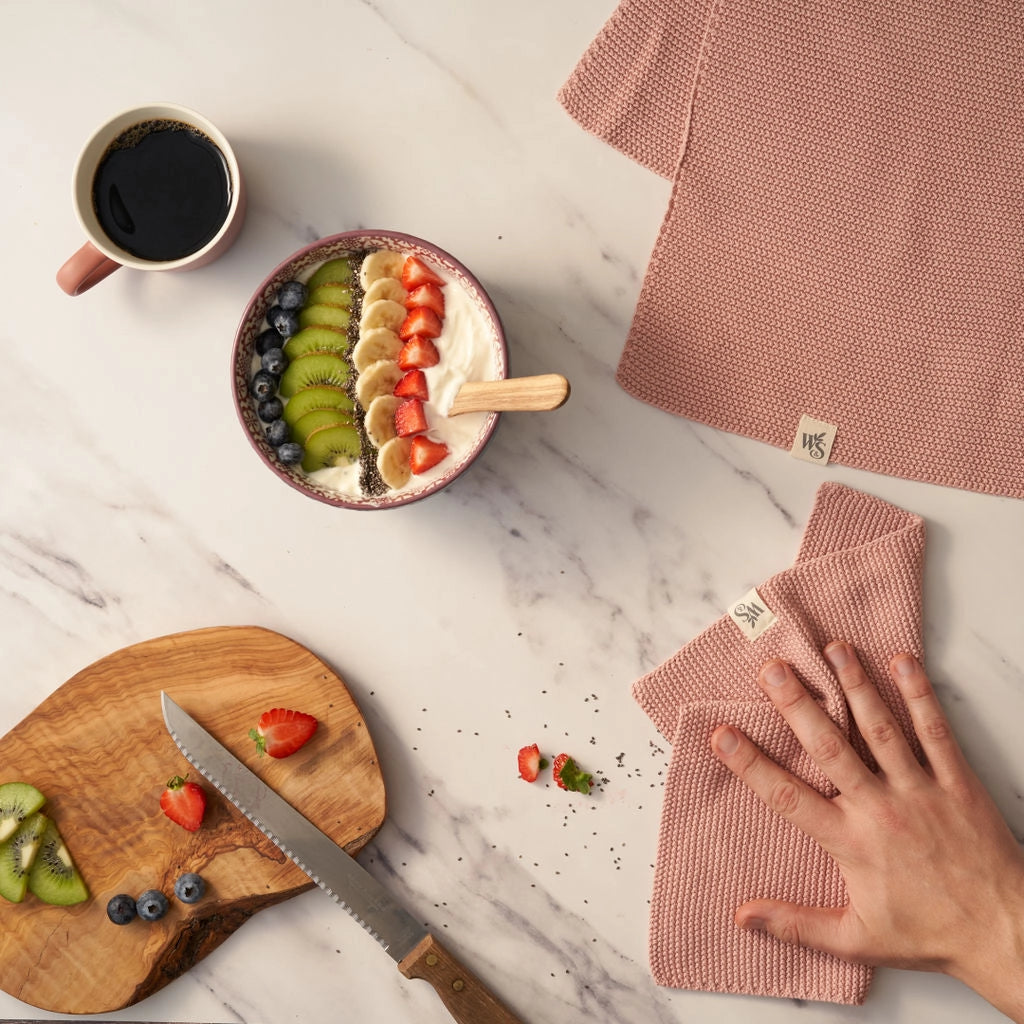 Dish Cloths - 100% Organic Cotton by Wild & Stone