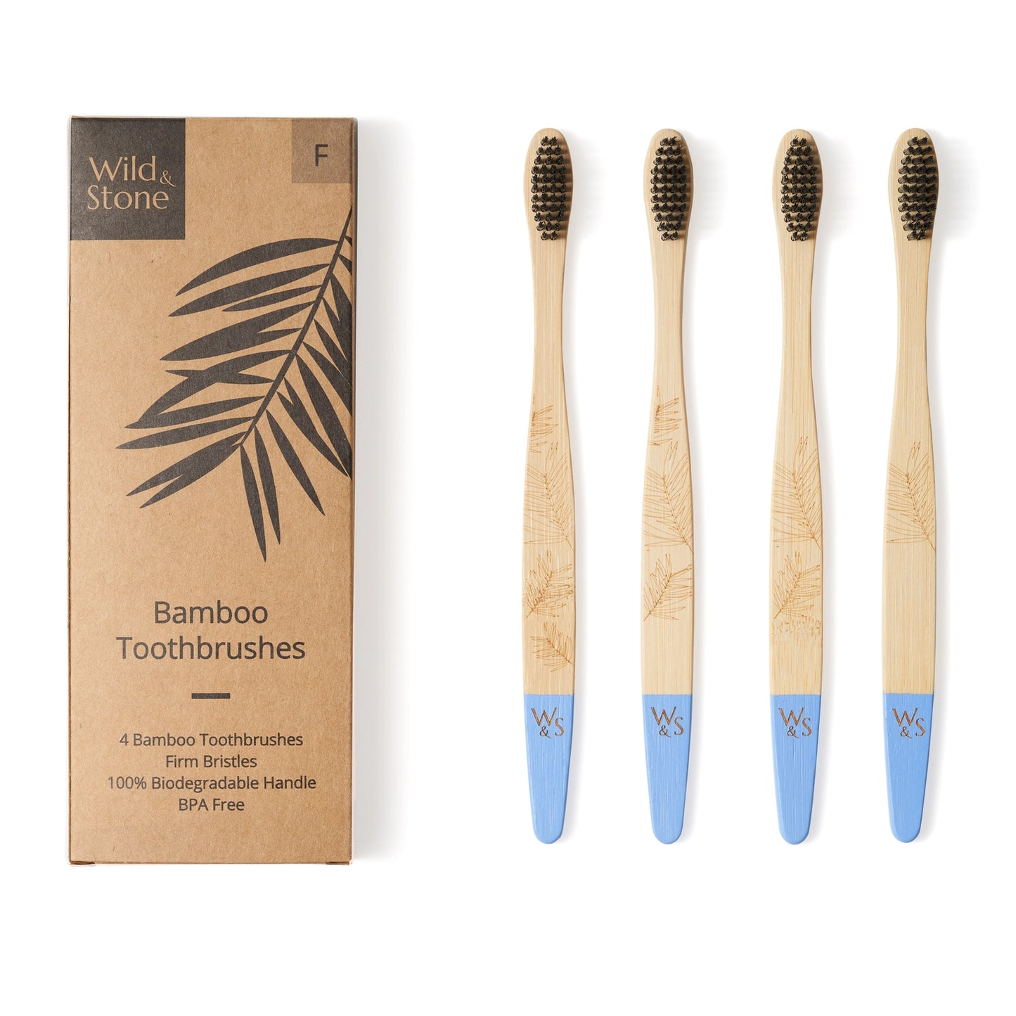 Bamboo Toothbrush - 4 Pack - Medium Bristles